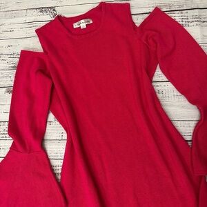 La Nouvelle Renaissance pink cold shoulder dress Sz.‎ M